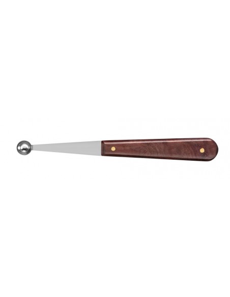 moule à pomme / cuillère parisienne  diamètre 10 mm  affûté  manche palissandre - Déglon