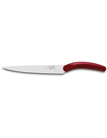 couteau à filet  lame flexible de 17 cm  Silex® Color  manche ergonomique plastique rouge - Déglon