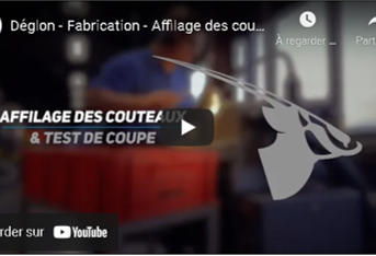 Déglon – Manufacturing – Knife sharpening & cutting test